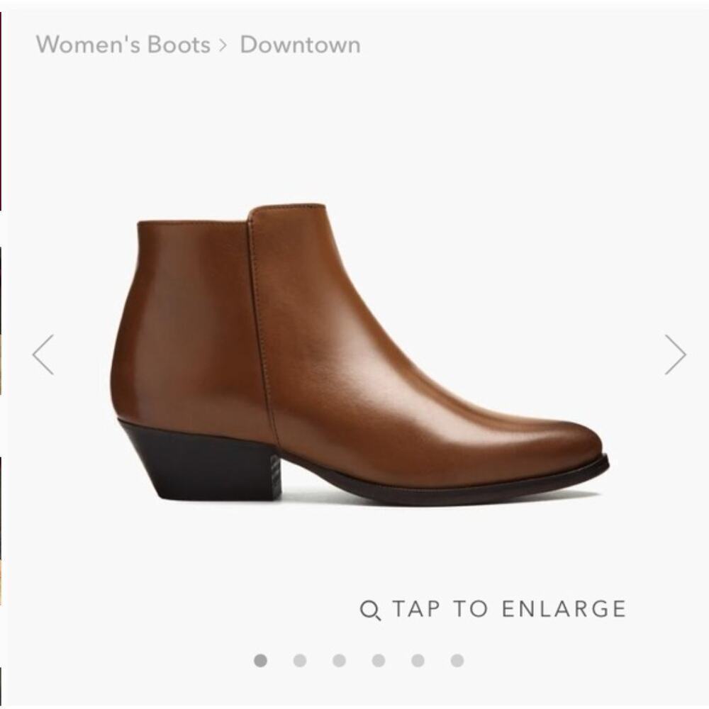 EUC $148 Thursday Boot Co. Downtown Tan Leather Ankle Bootie